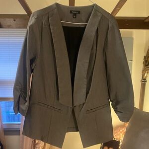 Torrid Charcoal Open-Front Blazer